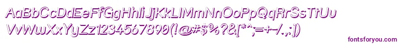 Strshdi Font – Purple Fonts on White Background