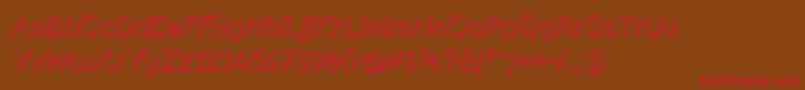 Strshdi Font – Red Fonts on Brown Background