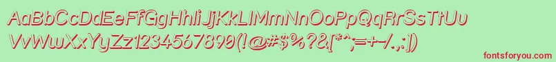 Strshdi Font – Red Fonts on Green Background