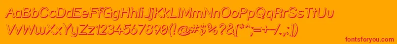 Strshdi Font – Red Fonts on Orange Background