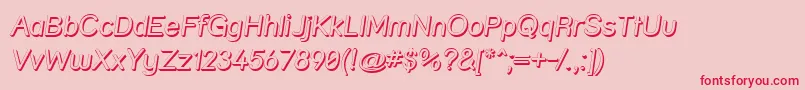 Strshdi Font – Red Fonts on Pink Background