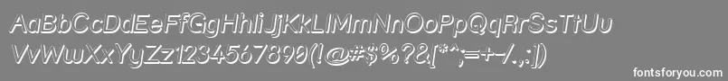 Strshdi Font – White Fonts on Gray Background