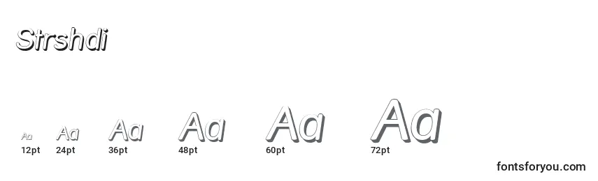 Strshdi Font Sizes