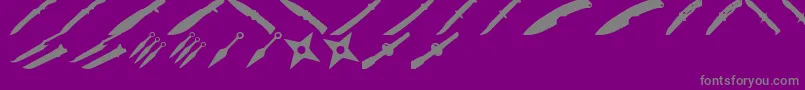 EdgebatTfb Font – Gray Fonts on Purple Background