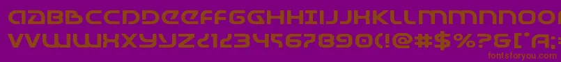 Universaljackexpand Font – Brown Fonts on Purple Background