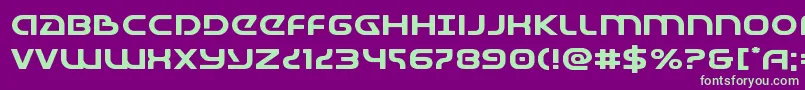 Universaljackexpand Font – Green Fonts on Purple Background
