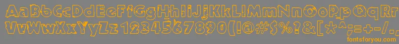 Ruoste Font – Orange Fonts on Gray Background