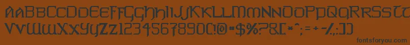 Warlords Font – Black Fonts on Brown Background