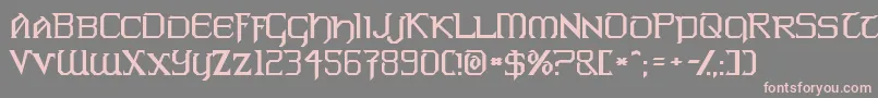 Warlords Font – Pink Fonts on Gray Background