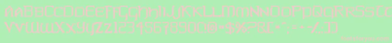 Warlords Font – Pink Fonts on Green Background