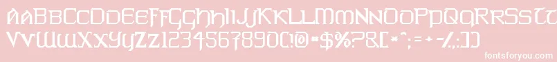 Warlords Font – White Fonts on Pink Background