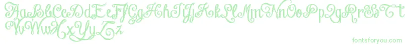 Шрифт ChalkHandLetteringShadedDemo – зелёные шрифты