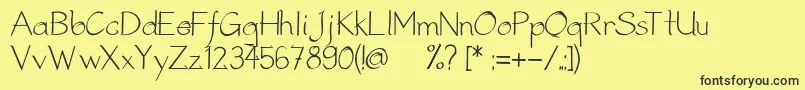 StreetMetalFontV5 Font – Black Fonts on Yellow Background