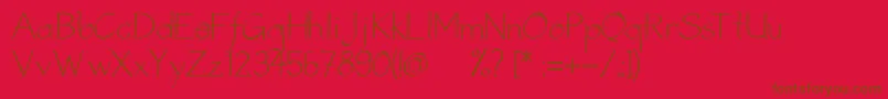 StreetMetalFontV5-fontti – ruskeat fontit punaisella taustalla