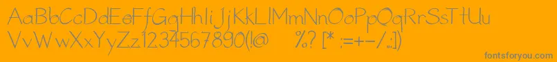 StreetMetalFontV5 Font – Gray Fonts on Orange Background