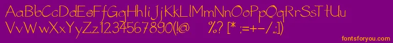 StreetMetalFontV5 Font – Orange Fonts on Purple Background