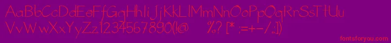 StreetMetalFontV5 Font – Red Fonts on Purple Background