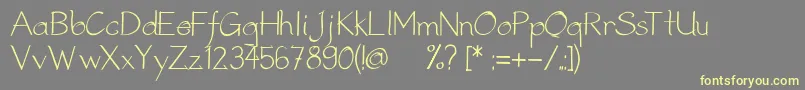 StreetMetalFontV5 Font – Yellow Fonts on Gray Background