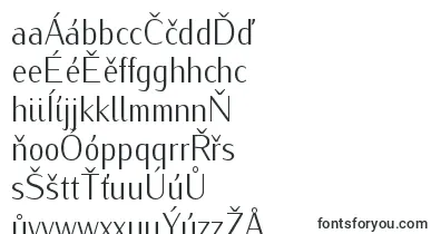 IwonacondlightRegular font – czech Fonts