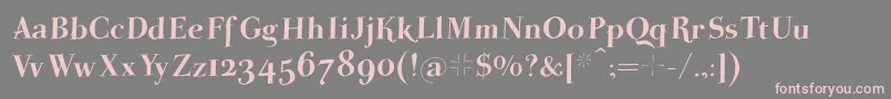 SwingingpetidoniHeavy Font – Pink Fonts on Gray Background
