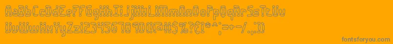 Amalgamo Font – Gray Fonts on Orange Background