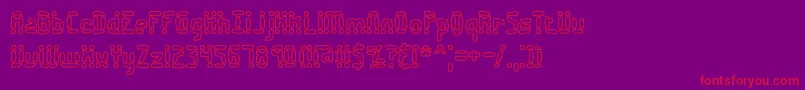 Amalgamo Font – Red Fonts on Purple Background