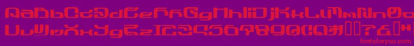 Cobra3Al Font – Red Fonts on Purple Background