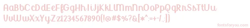BmdUptownMarketUpright Font – Pink Fonts on White Background