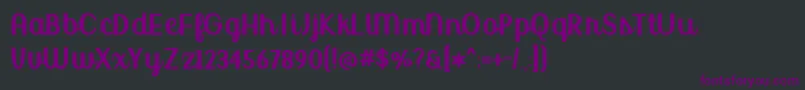 BmdUptownMarketUpright Font – Purple Fonts on Black Background