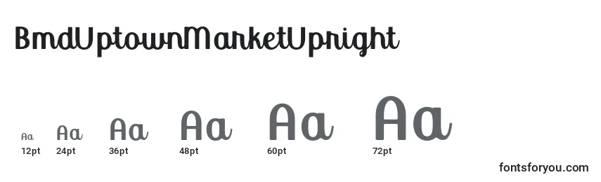 Размеры шрифта BmdUptownMarketUpright (114649)