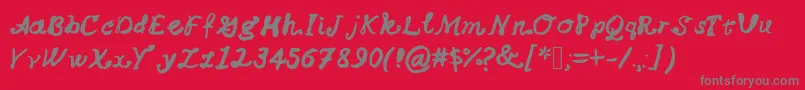ChiffonBows Font – Gray Fonts on Red Background