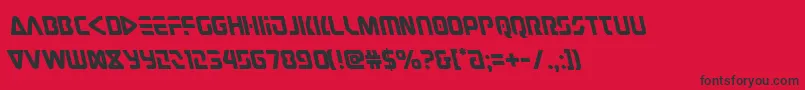 Judgev2left Font – Black Fonts on Red Background