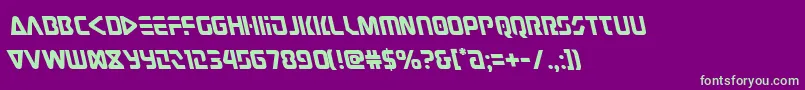 Judgev2left Font – Green Fonts on Purple Background