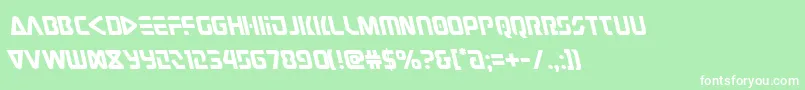 フォントJudgev2left – 緑の背景に白い文字