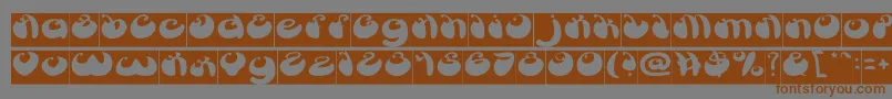 ButterflyInverse Font – Brown Fonts on Gray Background