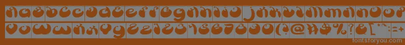 ButterflyInverse Font – Gray Fonts on Brown Background
