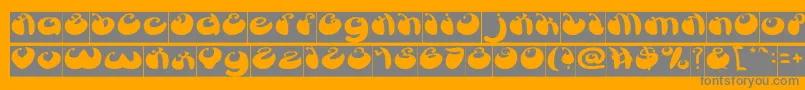 ButterflyInverse Font – Gray Fonts on Orange Background