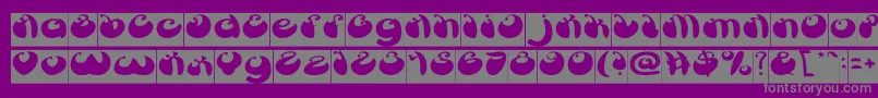 fuente ButterflyInverse – Fuentes Grises Sobre Fondo Morado
