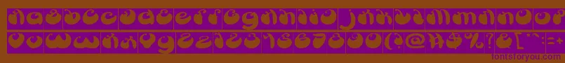 ButterflyInverse Font – Purple Fonts on Brown Background
