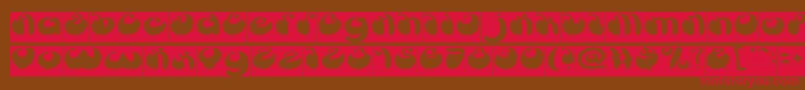 ButterflyInverse Font – Red Fonts on Brown Background