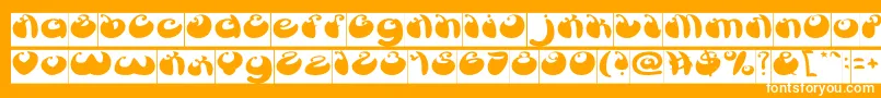 Saiba mais sobre a fonte ButterflyInverse Fonte ButterflyInverse – fontes brancas em um fundo laranja