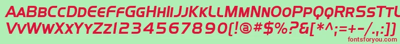 fuente Sffourchescitalic – Fuentes Rojas Sobre Fondo Verde