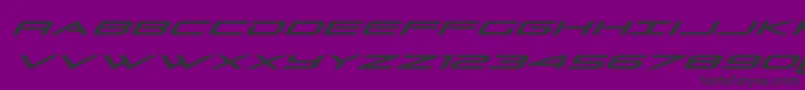 Grandsportital Font – Black Fonts on Purple Background