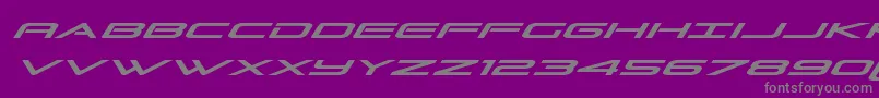 Grandsportital Font – Gray Fonts on Purple Background