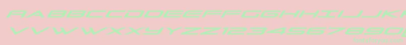 Grandsportital Font – Green Fonts on Pink Background