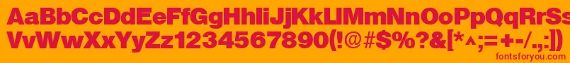 More about SanslhBold Font SanslhBold Font – Red Fonts on Orange Background