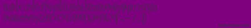 MoonstoneStars Font – Black Fonts on Purple Background