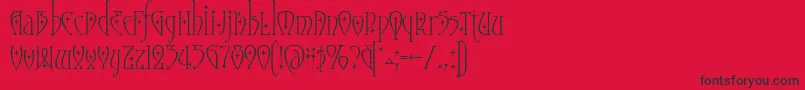 MoonstoneStars Font – Black Fonts on Red Background