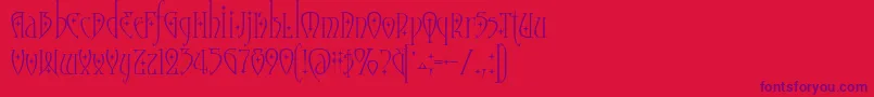MoonstoneStars Font – Purple Fonts on Red Background