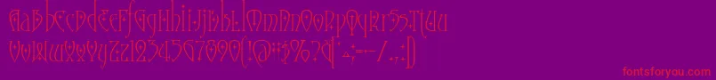 MoonstoneStars Font – Red Fonts on Purple Background